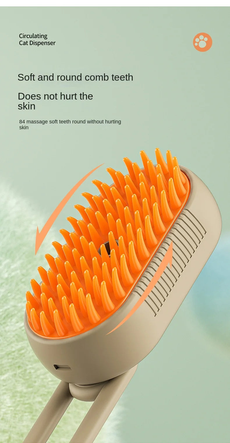 3-in-1 Electric Steamy Pet Brush