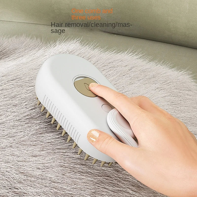 3-in-1 Electric Steamy Pet Brush
