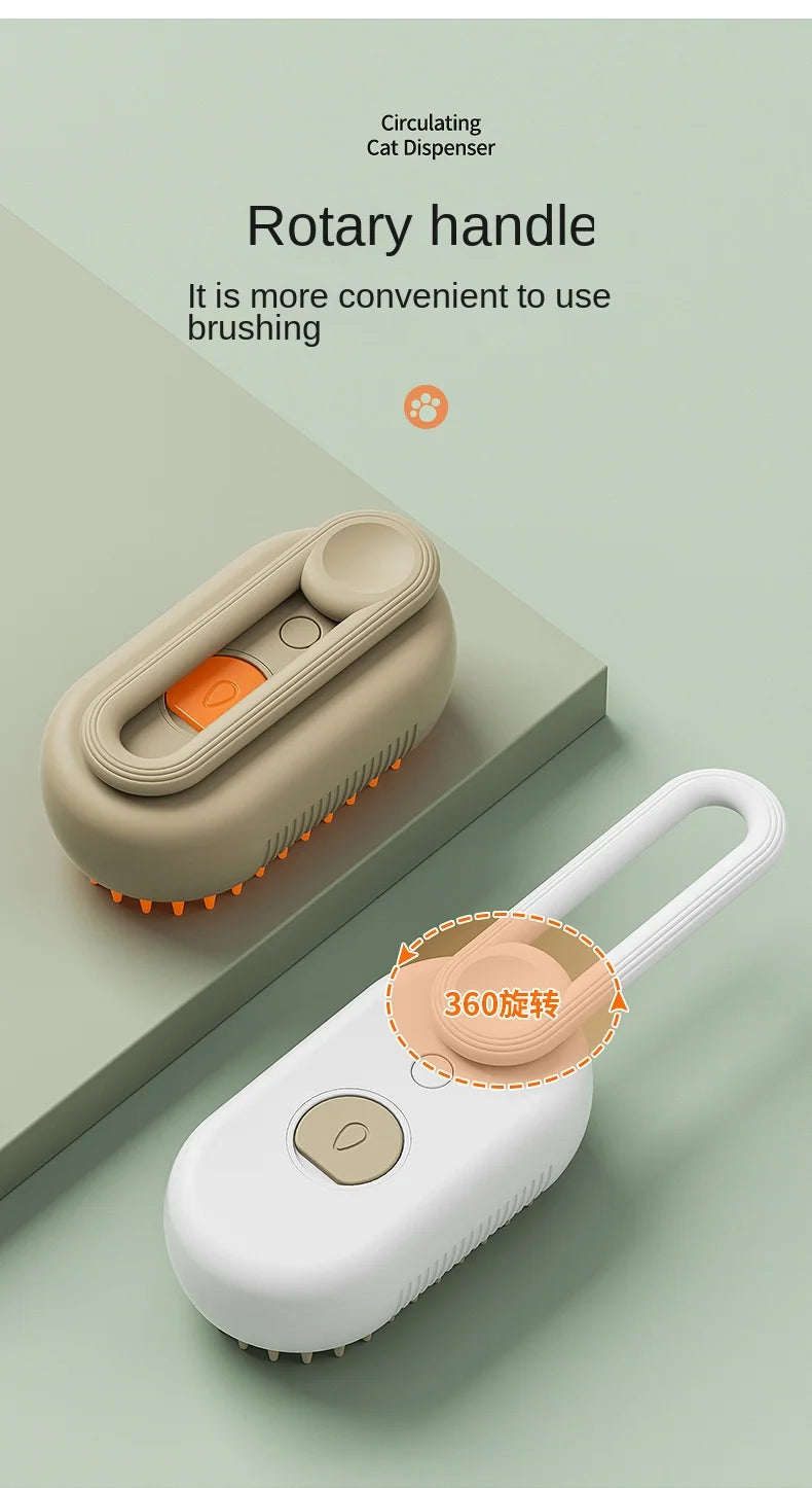 3-in-1 Electric Steamy Pet Brush