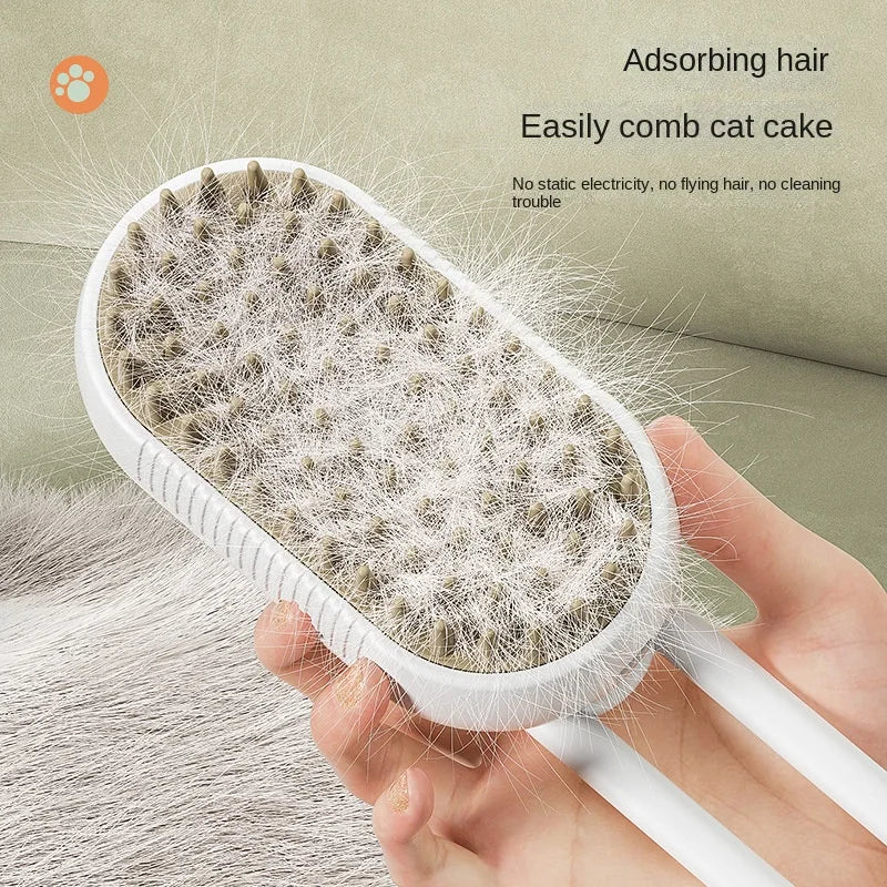 3-in-1 Electric Steamy Pet Brush