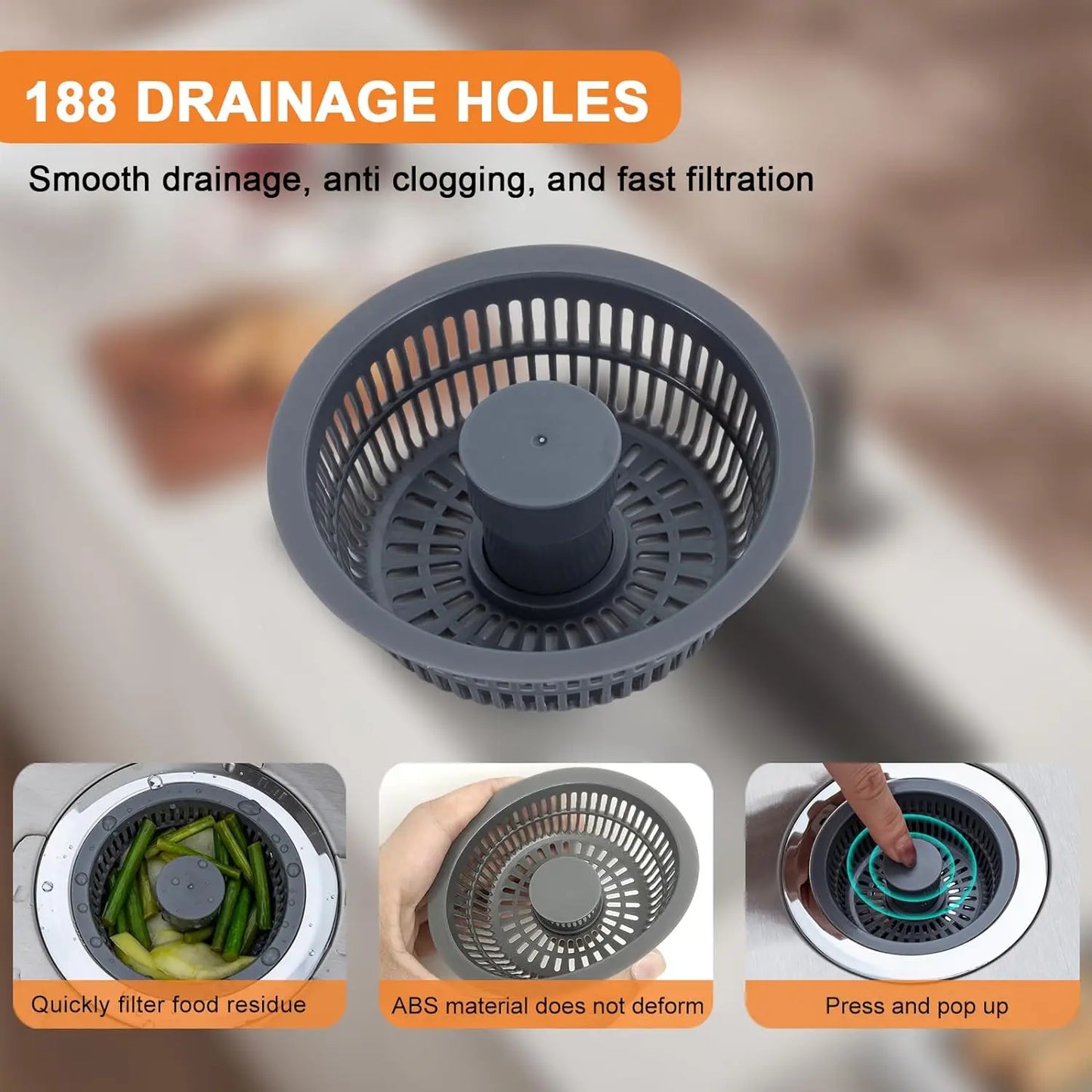 Anti-Odour Sink Filter