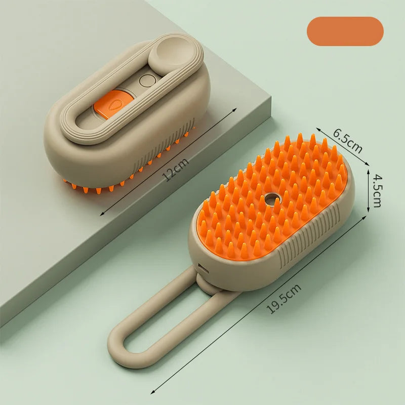 3-in-1 Electric Steamy Pet Brush