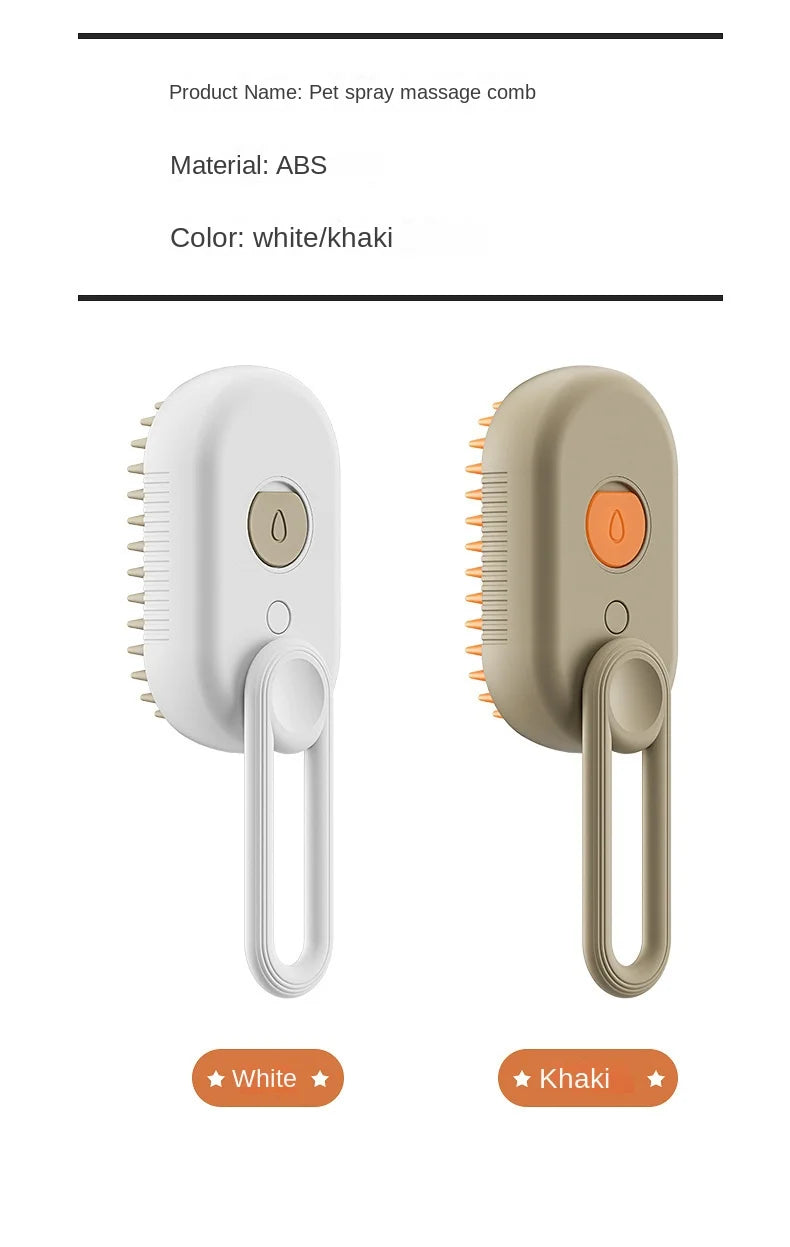 3-in-1 Electric Steamy Pet Brush