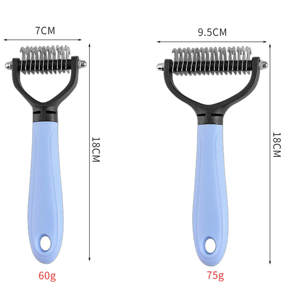 Pet Dematting Comb with 2-Sided Rake