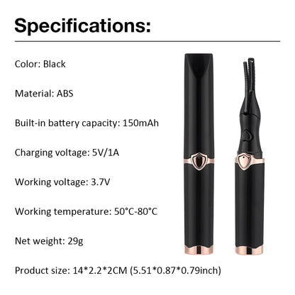 USB Rechargeable Electric Eyelash Curler