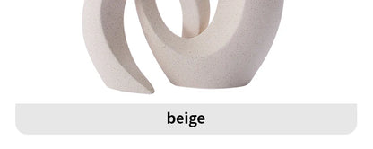 European White Ceramic Vase Set