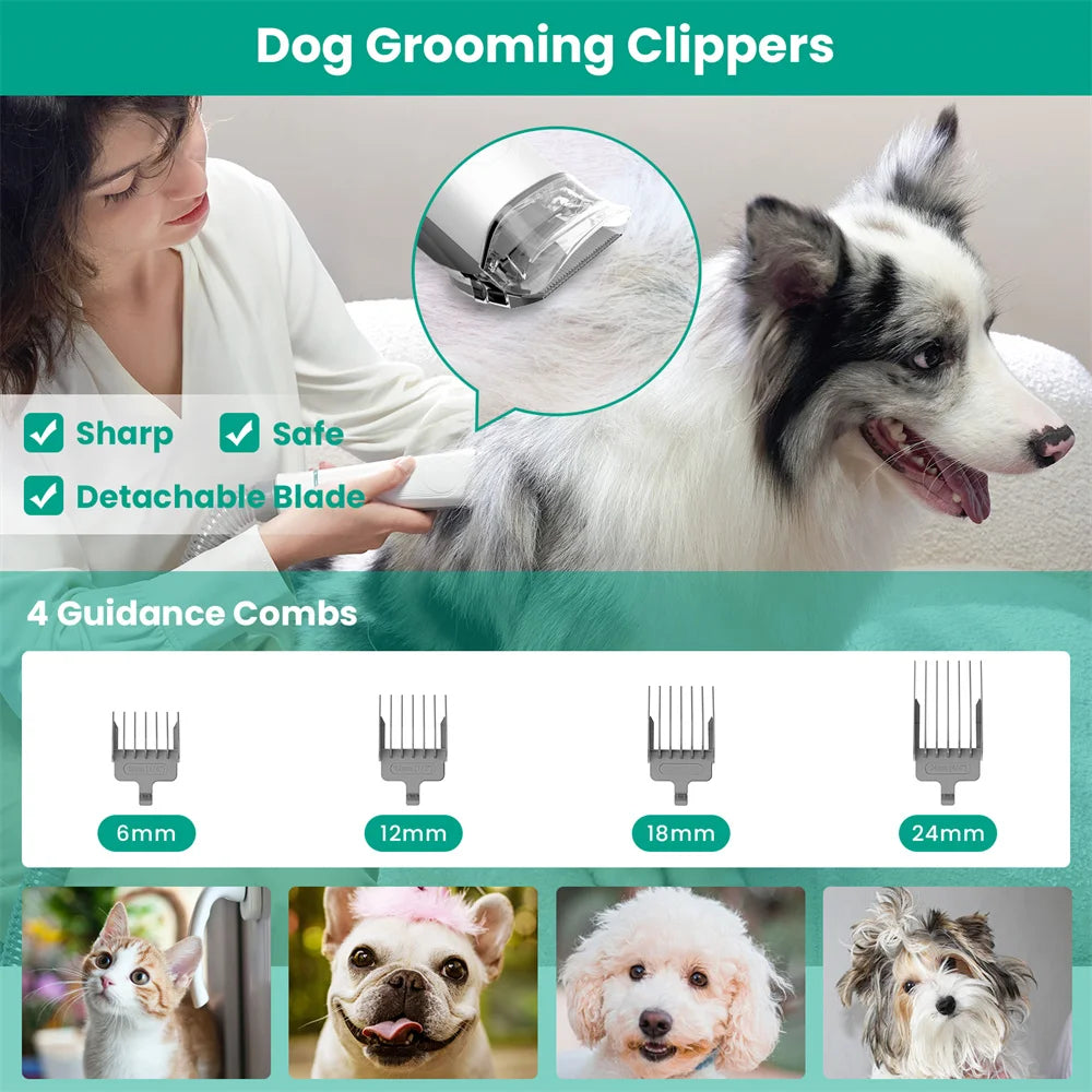 Pet Grooming Kit with Vacuum