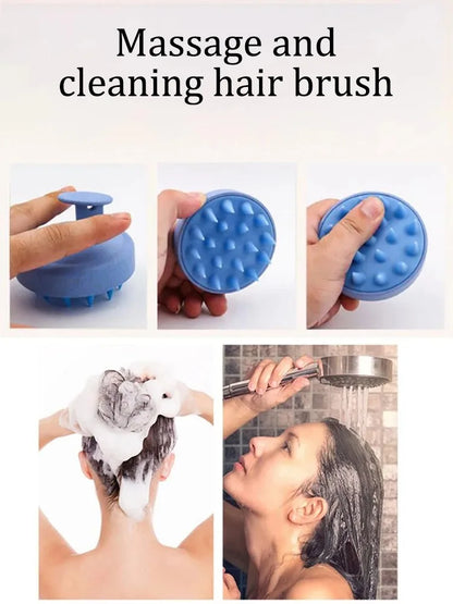 Silicone Scalp Massage Shampoo Brush