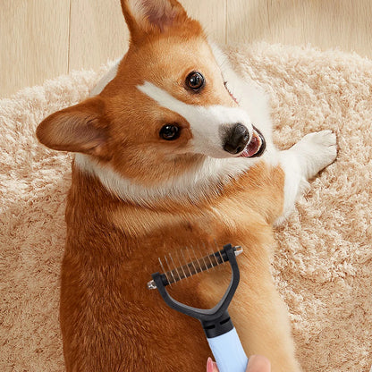 Pet Dematting Comb with 2-Sided Rake