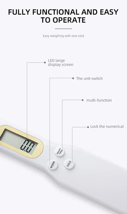 Digital Kitchen Scale Spoon