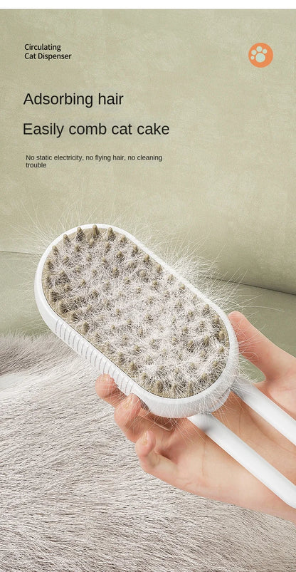 3-in-1 Electric Steamy Pet Brush