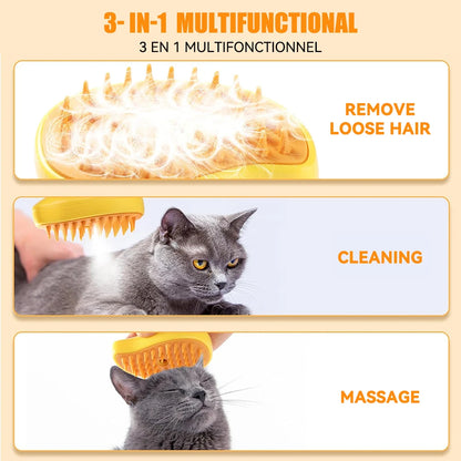 Electric Steamy Pet Brush