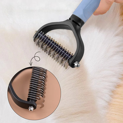 Pet Dematting Comb with 2-Sided Rake