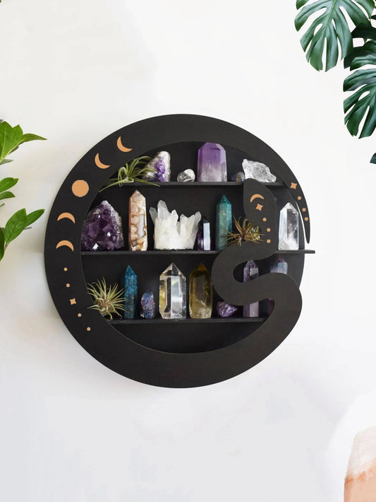 Black Snake Butterfly Floating Wall Shelf