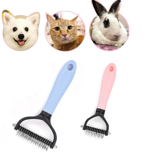 Pet Dematting Comb with 2-Sided Rake