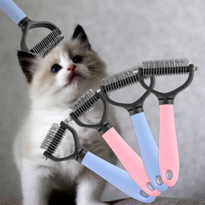 Pet Dematting Comb with 2-Sided Rake