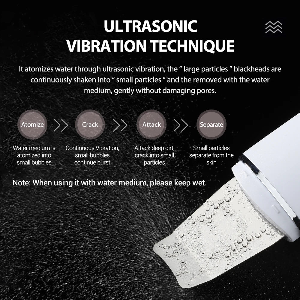 Ultrasonic Skin Scrubber & Blackhead Remover