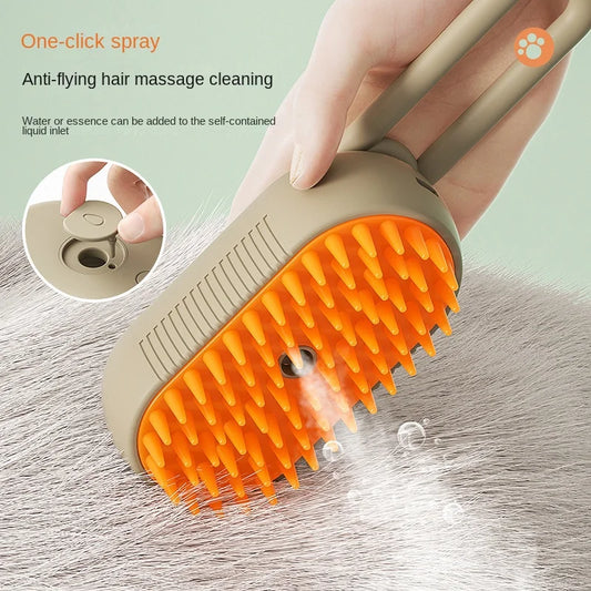 3-in-1 Electric Steamy Pet Brush