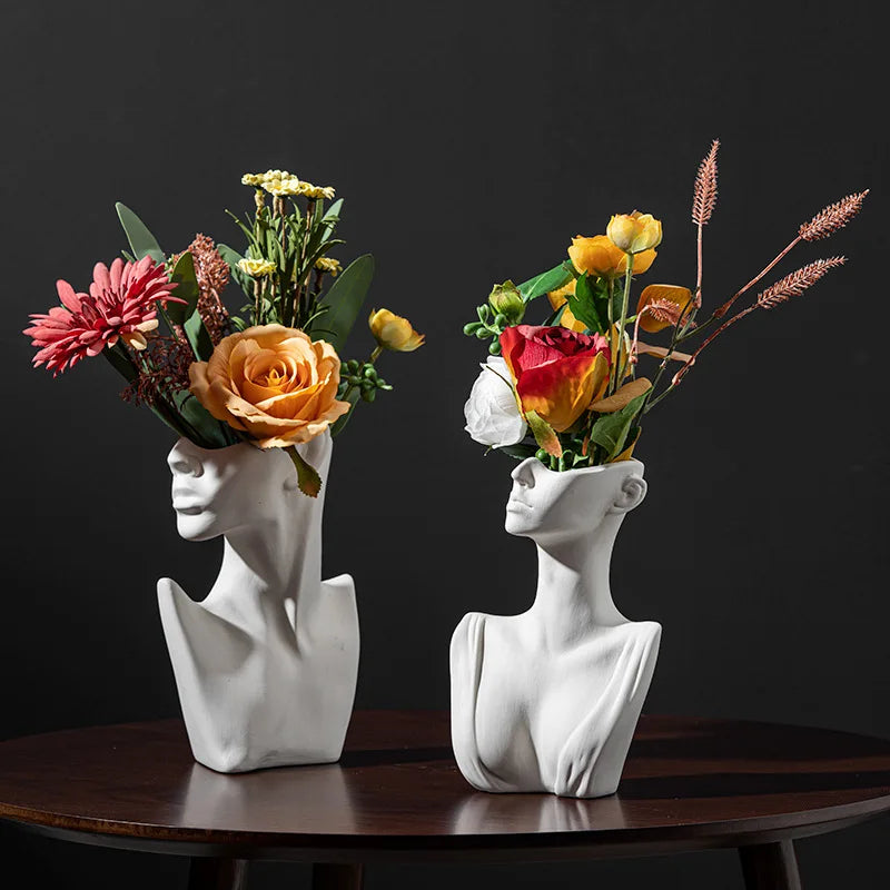 Nordic Circular Hollow Ceramic Vase