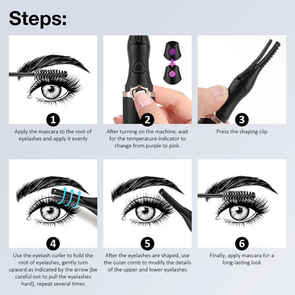 USB Rechargeable Electric Eyelash Curler